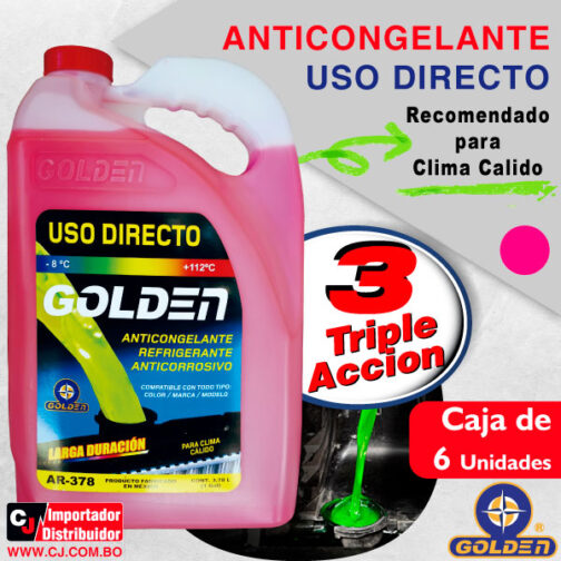 Anticongelante uso directo rosa galón