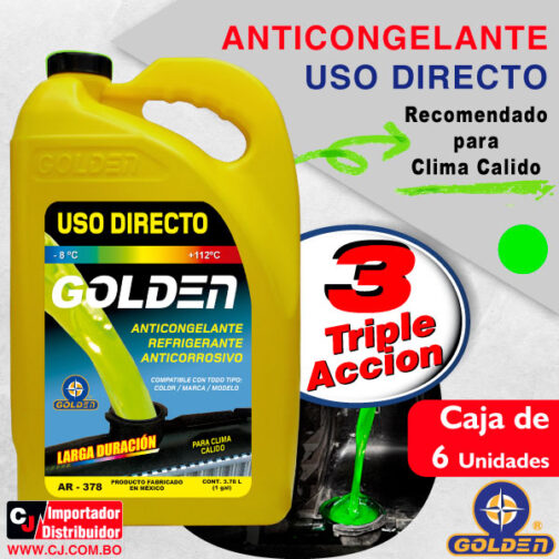 Anticongelante uso directo verde galón