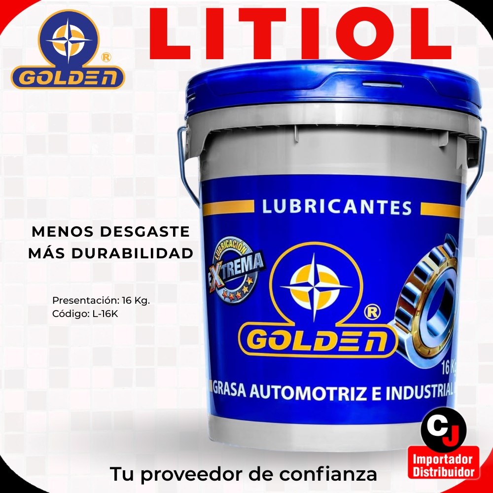 Grasa Golden Litiol Multipropósito de Litio para Rodamientos · Balde 16 kg